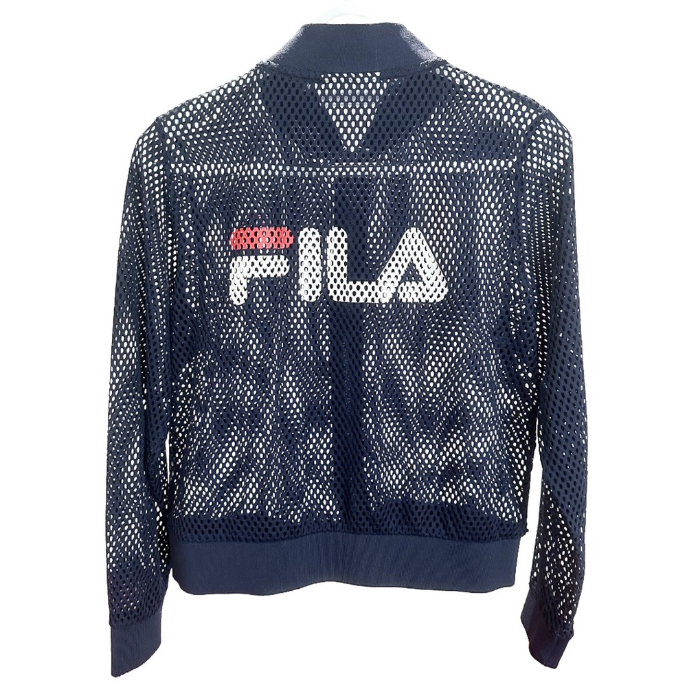Fila Mesh Logo Zip Jacket Navy (S)